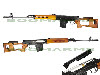 Atoz (SIIS) SVD Bolt Action Airsoft Sniper Rifle (Wooden Pattern)